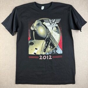 Van Halen Shirt Men M ‎ Black 2012 Tour A Different Kind of Truth Train Graphic